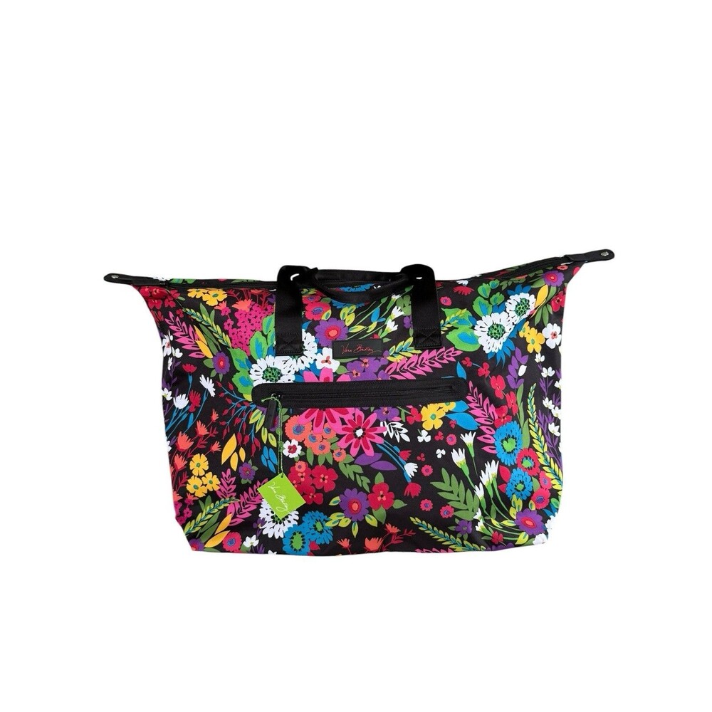 XL Vera Bradley Lighten Up Travel Duffel Bag Large "Field Flowers" Weekender